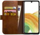 Rosso Element Samsung Galaxy A33 Hoesje Book Cover Wallet Bruin