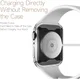 Dux Ducis Somo - Apple Watch 7/8/9 41MM Hoesje - Full Protect TPU - Zilver afbeelding 6