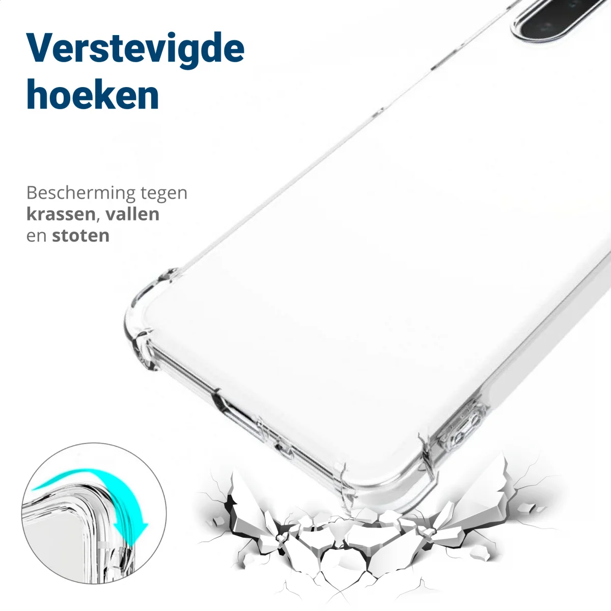 Sony Xperia 10 IV Hoesje Schokbestendig en Dun TPU Transparant afbeelding 2