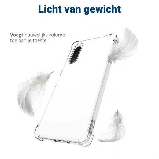 Sony Xperia 10 IV Hoesje Schokbestendig en Dun TPU Transparant afbeelding 4