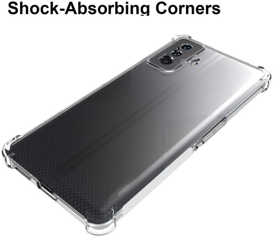 Xiaomi Poco F4 GT Hoesje Schokbestendig en Dun TPU Transparant afbeelding 2