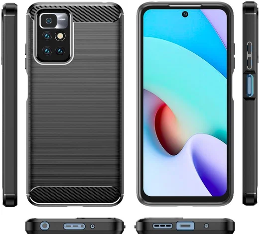 Xiaomi Redmi Note 11 / 11S Hoesje Geborsteld TPU Back Cover Zwart afbeelding 11