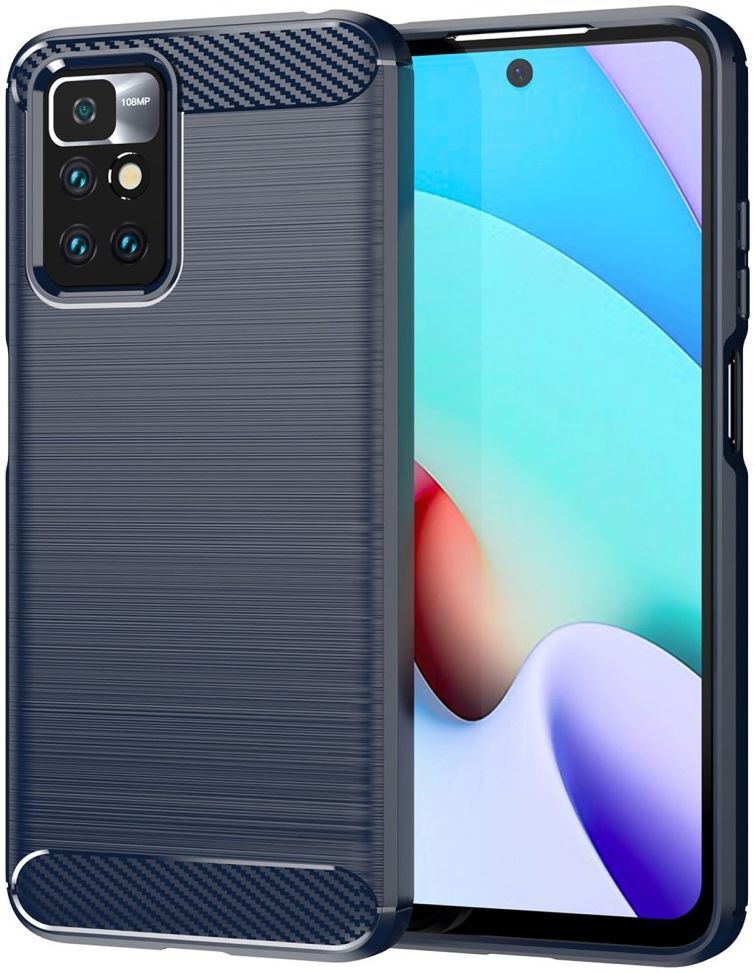 Xiaomi Redmi Note 11 / 11S Hoesje Geborsteld TPU Back Cover Blauw afbeelding 1