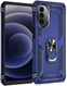 Motorola Moto G52 Hoesje Hybride Kickstand Back Cover Blauw afbeelding 2