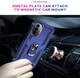Motorola Moto G52 Hoesje Hybride Kickstand Back Cover Blauw afbeelding 4