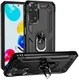 Xiaomi Redmi Note 11 / 11S Hoesje Hybride Kickstand Back Cover Zwart