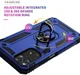 Xiaomi Redmi Note 11 / 11S Hoesje Hybride Kickstand Back Cover Blauw afbeelding 6