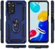 Xiaomi Redmi Note 11 / 11S Hoesje Hybride Kickstand Back Cover Blauw afbeelding 9