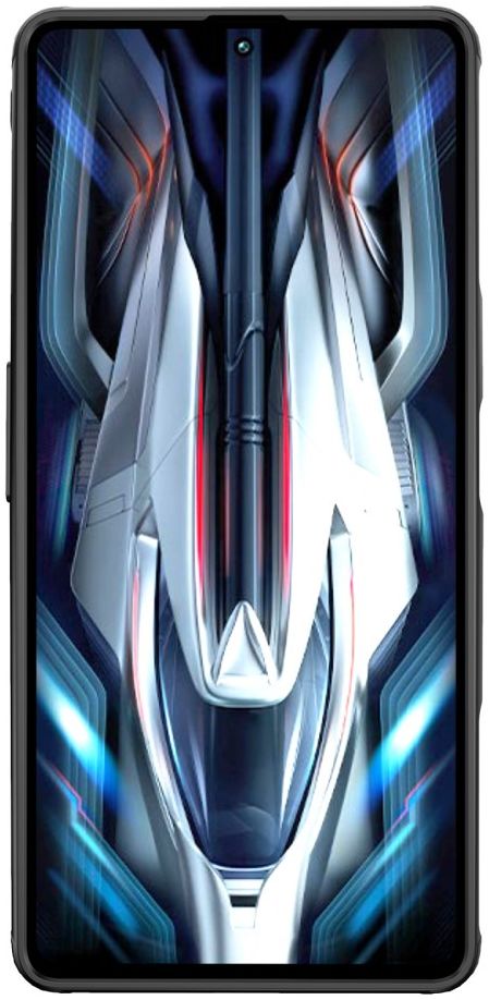 Xiaomi Poco F4 GT Hoesje Armor Back Cover Transparant Zwart afbeelding 3