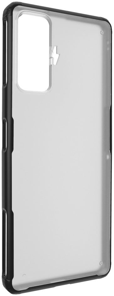 Xiaomi Poco F4 GT Hoesje Armor Back Cover Transparant Zwart afbeelding 4