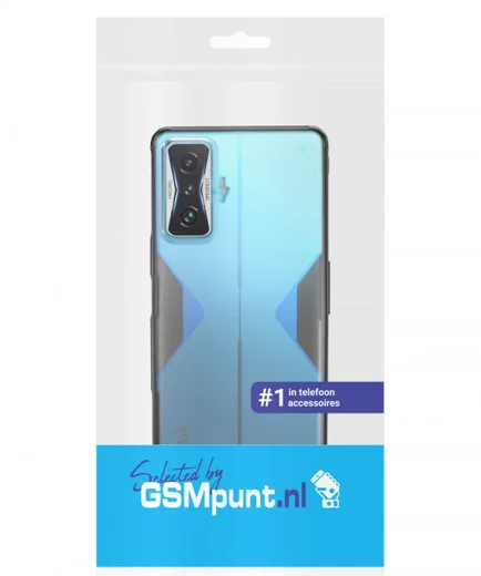 Xiaomi Poco F4 GT Hoesje Armor Back Cover Transparant Zwart afbeelding 9