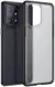Oppo Find X5 Hoesje Armor Back Cover Transparant Zwart afbeelding 1