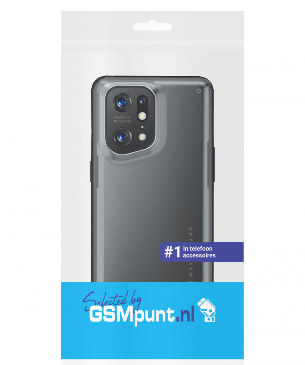 Oppo Find X5 Pro Hoesje Armor Back Cover Transparant Zwart afbeelding 8