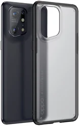 Oppo Find X5 Pro Hoesje Armor Back Cover Transparant Zwart afbeelding
