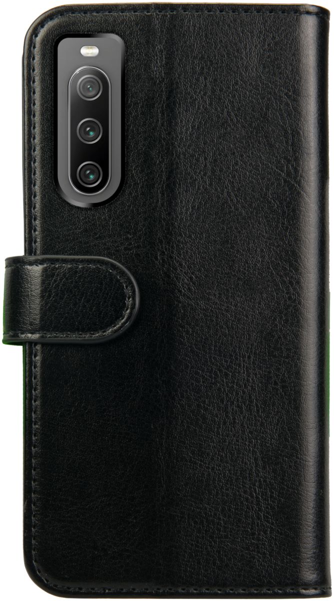 Rosso Element Sony Xperia 10 IV Hoesje Book Cover Wallet Zwart afbeelding 2
