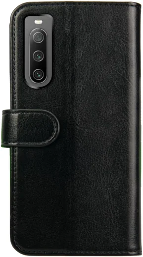 Rosso Element Sony Xperia 10 IV Hoesje Book Cover Wallet Zwart afbeelding 2