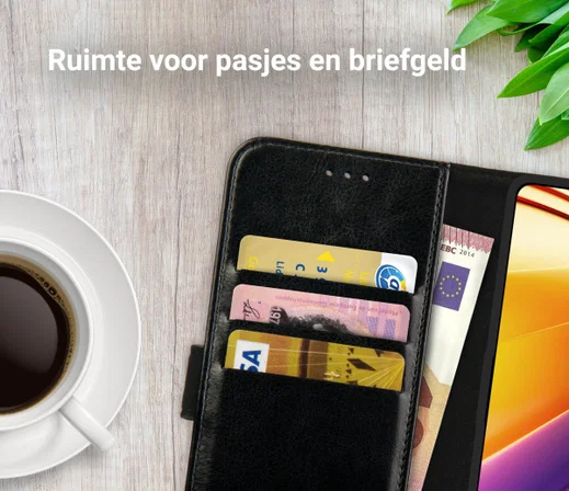 Rosso Element Xiaomi Poco F4 GT Hoesje Book Cover Wallet Zwart afbeelding 5