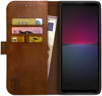 Rosso Element Sony Xperia 10 IV Hoesje Book Cover Wallet Bruin