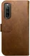 Rosso Element Sony Xperia 10 IV Hoesje Book Cover Wallet Bruin afbeelding 2