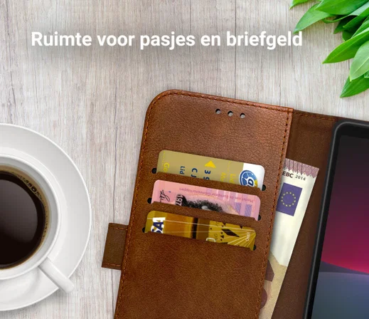 Rosso Element Sony Xperia 10 IV Hoesje Book Cover Wallet Bruin afbeelding 5