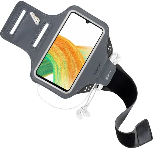 Mobiparts Comfort Fit Armband Samsung Galaxy A33 Sporthoesje Zwart afbeelding 2