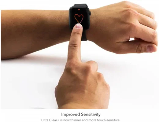 InvisibleShield Ultra Clear+ Apple Watch 40MM Screen Protector afbeelding 7