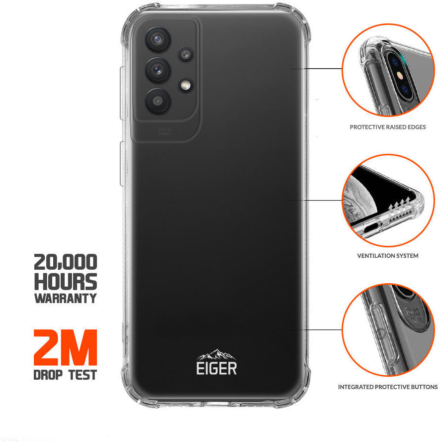 Eiger Ice Grip Series Samsung Galaxy A13 4G Hoesje TPU Transparant afbeelding 2