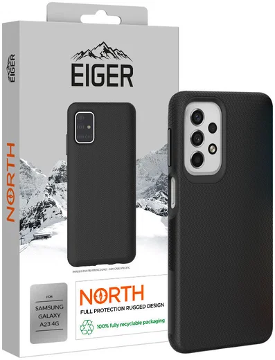 Eiger North Series Samsung Galaxy A23 Hoesje Back Cover Zwart afbeelding 1