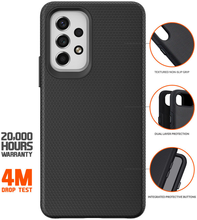 Eiger North Series Samsung Galaxy A23 Hoesje Back Cover Zwart afbeelding 2