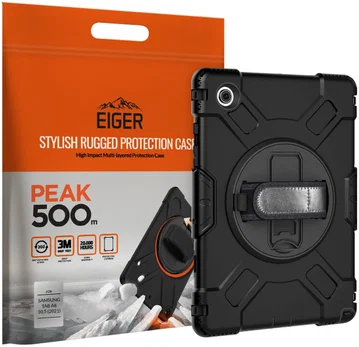 Eiger Peak 500m Samsung Galaxy Tab A8 Hoes Back Cover Zwart
