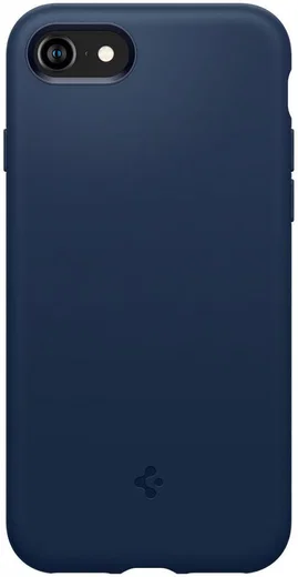 Spigen Silicone Fit iPhone 7/8/SE (2020/2022) Hoesje Back Cover Blauw afbeelding 2