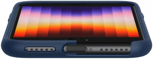 Spigen Silicone Fit iPhone 7/8/SE (2020/2022) Hoesje Back Cover Blauw afbeelding 6