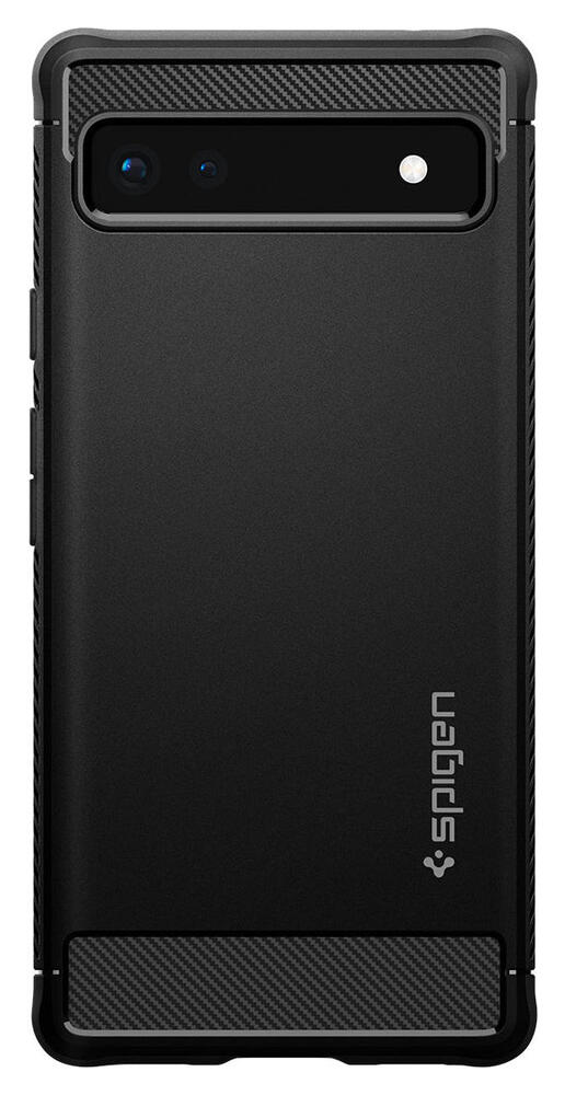 Spigen Rugged Armor Google Pixel 6a Hoesje Back Cover Zwart afbeelding 2