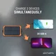 4smarts Zonnepaneel Powerbank met Handdynamo 12.000 mAh en Zaklamp afbeelding 6