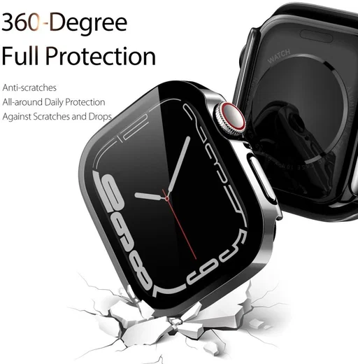 Dux Ducis Hamo - Apple Watch 40MM Hoesje - Full Protect - Zwart afbeelding 3