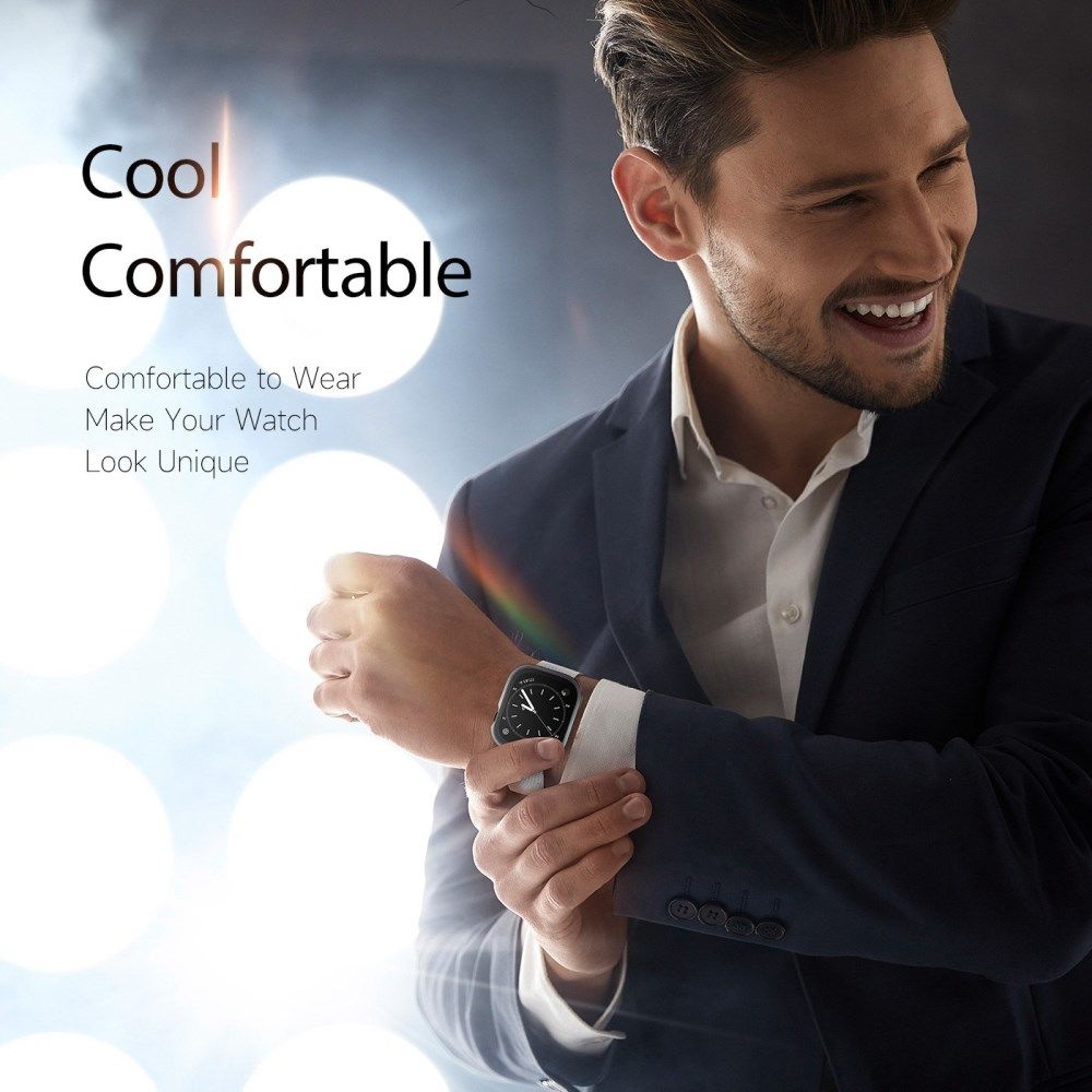 Dux Ducis Hamo - Apple Watch 40MM Hoesje - Full Protect - Zwart afbeelding 7