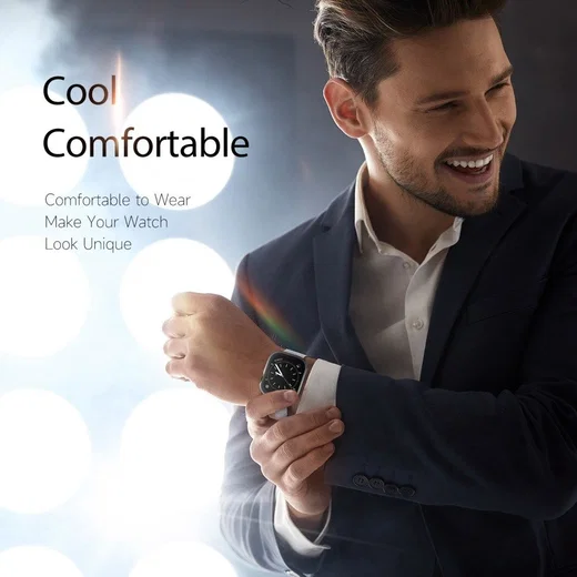 Dux Ducis Hamo - Apple Watch 40MM Hoesje - Full Protect - Zwart afbeelding 7