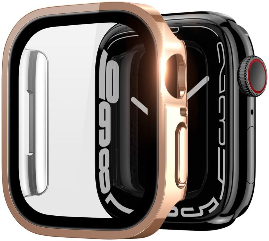 Dux Ducis Hamo - Apple Watch 7 / 8 / 9 45MM Hoesje - Full Protect - Goud afbeelding 1