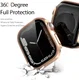 Dux Ducis Hamo - Apple Watch 7 / 8 / 9 45MM Hoesje - Full Protect - Goud afbeelding 3