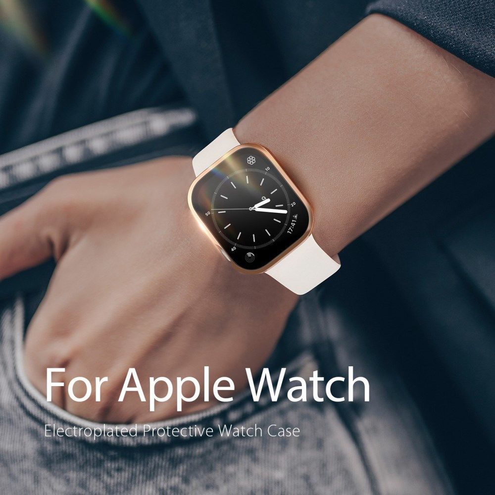 Dux Ducis Hamo - Apple Watch 7 / 8 / 9 45MM Hoesje - Full Protect - Goud afbeelding 8