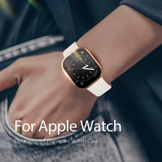 Dux Ducis Hamo - Apple Watch 7 / 8 / 9 45MM Hoesje - Full Protect - Goud afbeelding 8