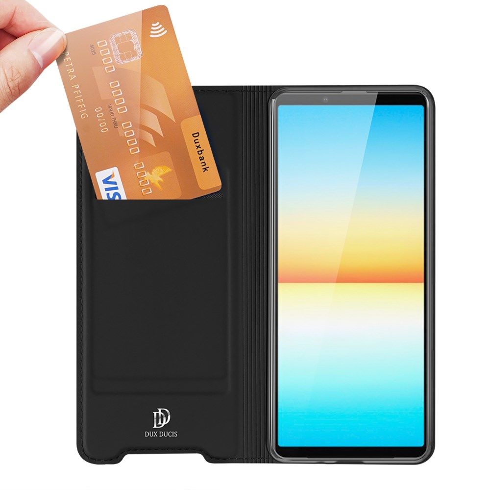 Dux Ducis Skin Pro Series Sony Xperia 10 IV Hoesje Portemonnee Zwart afbeelding 2