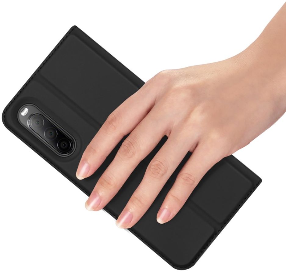 Dux Ducis Skin Pro Series Sony Xperia 10 IV Hoesje Portemonnee Zwart afbeelding 4