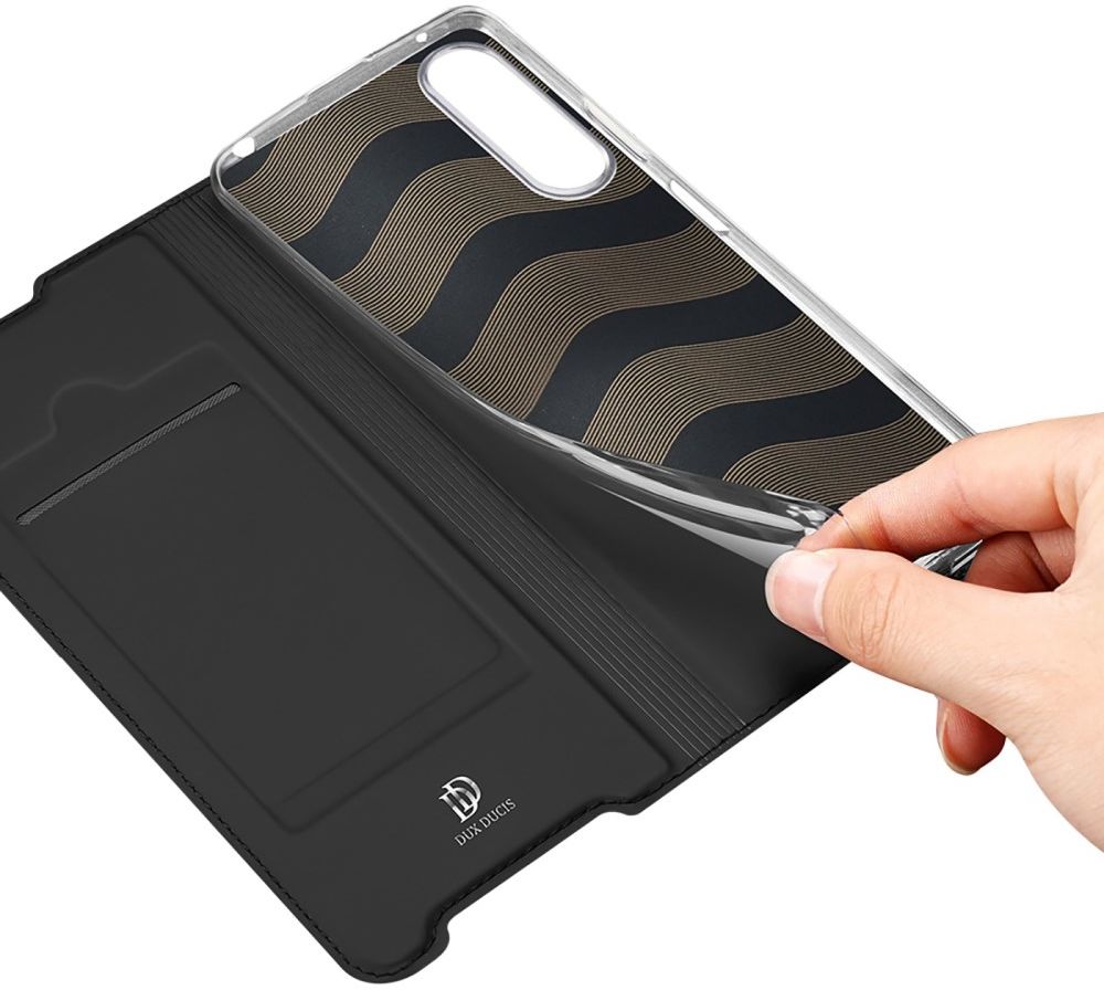 Dux Ducis Skin Pro Series Sony Xperia 10 IV Hoesje Portemonnee Zwart afbeelding 5