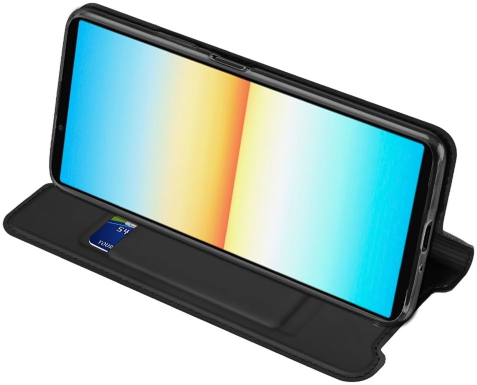 Dux Ducis Skin Pro Series Sony Xperia 10 IV Hoesje Portemonnee Zwart afbeelding 9