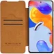 Nillkin Qin Pro Xiaomi Redmi Note 11 Pro Hoesje Camera Slider Bruin