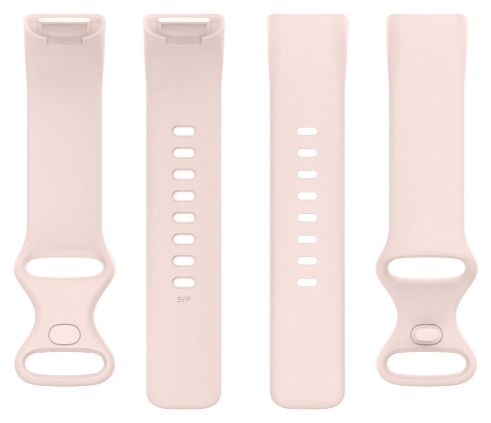 Fitbit Charge 5 / Charge 6 Bandje Siliconen met Gesp en Drukknoop Sluiting Roze afbeelding 4