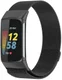 Fitbit Charge 5 Bandje Milanese Staal met Magneetsluiting Zwart afbeelding 1