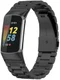 Fitbit Charge 5 Bandje Roestvrij Staal met Schakels Zwart afbeelding 3