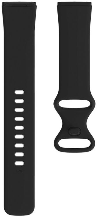 Fitbit Versa 3 / Sense Bandje - Siliconen met Drukknoop Sluiting - Roze afbeelding 2